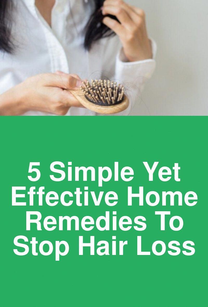5 simple yet effective home remedies to stop hair loss Hair loss and ...