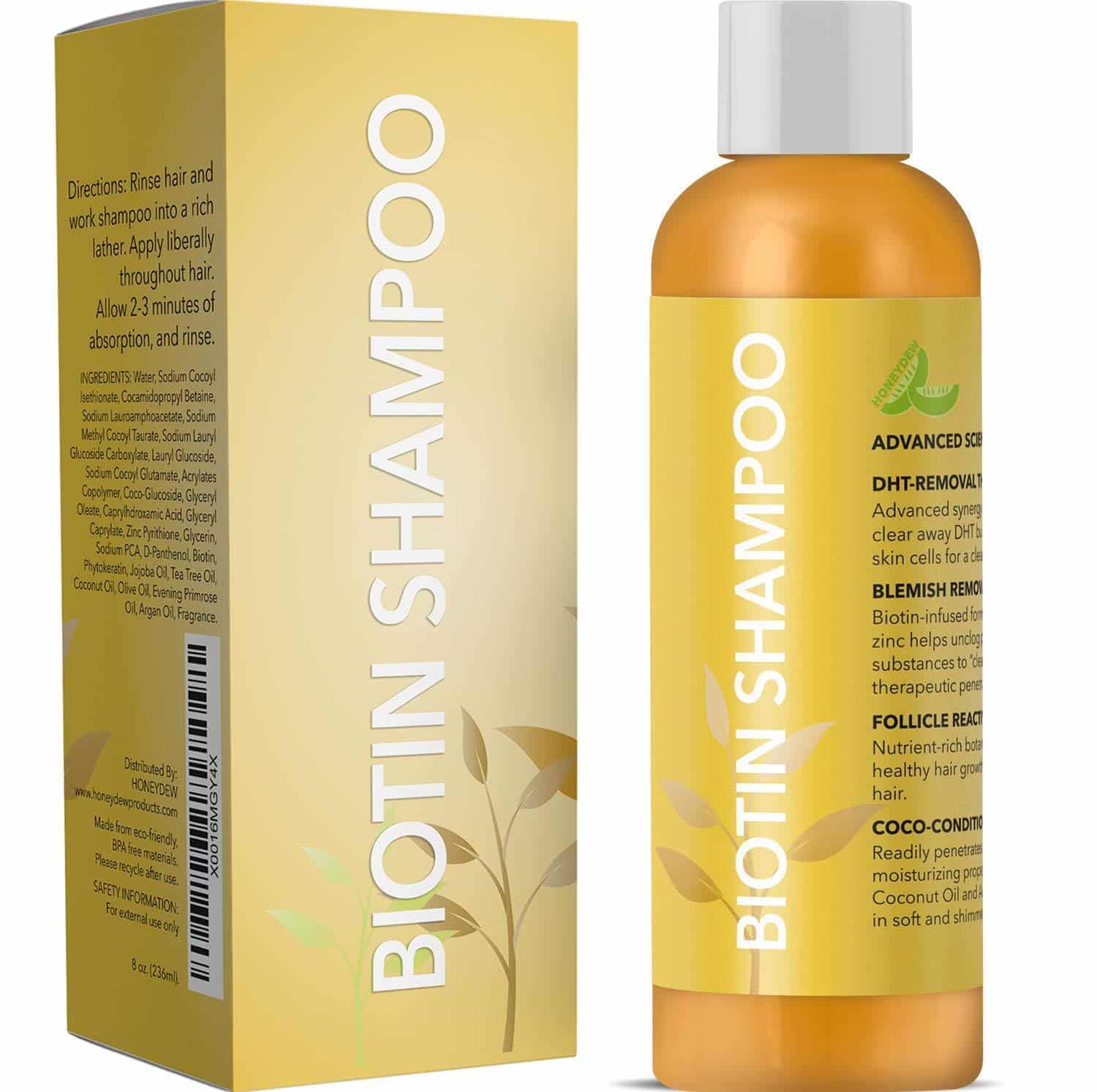 All Natural Biotin Shampoo for Hair Growth &  Hair Loss