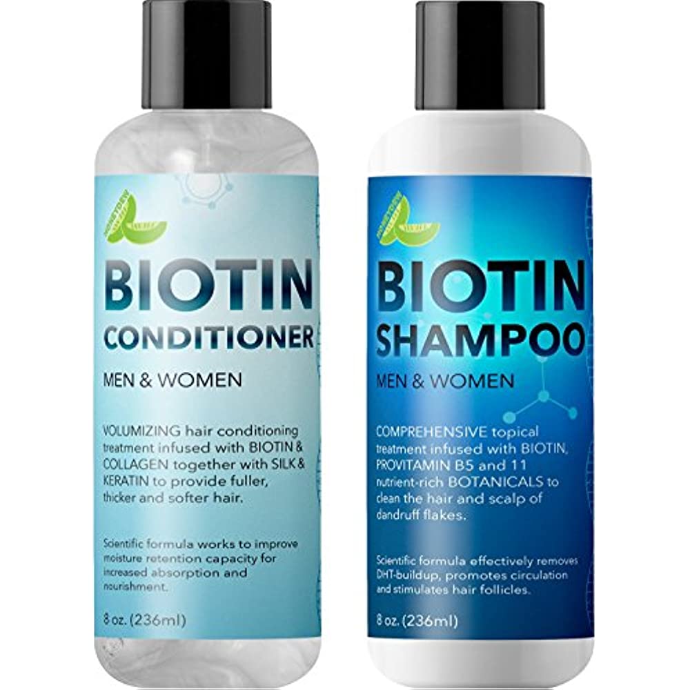 Biotin Shampoo And Conditioner Hair Loss Treatment For Thinning ...