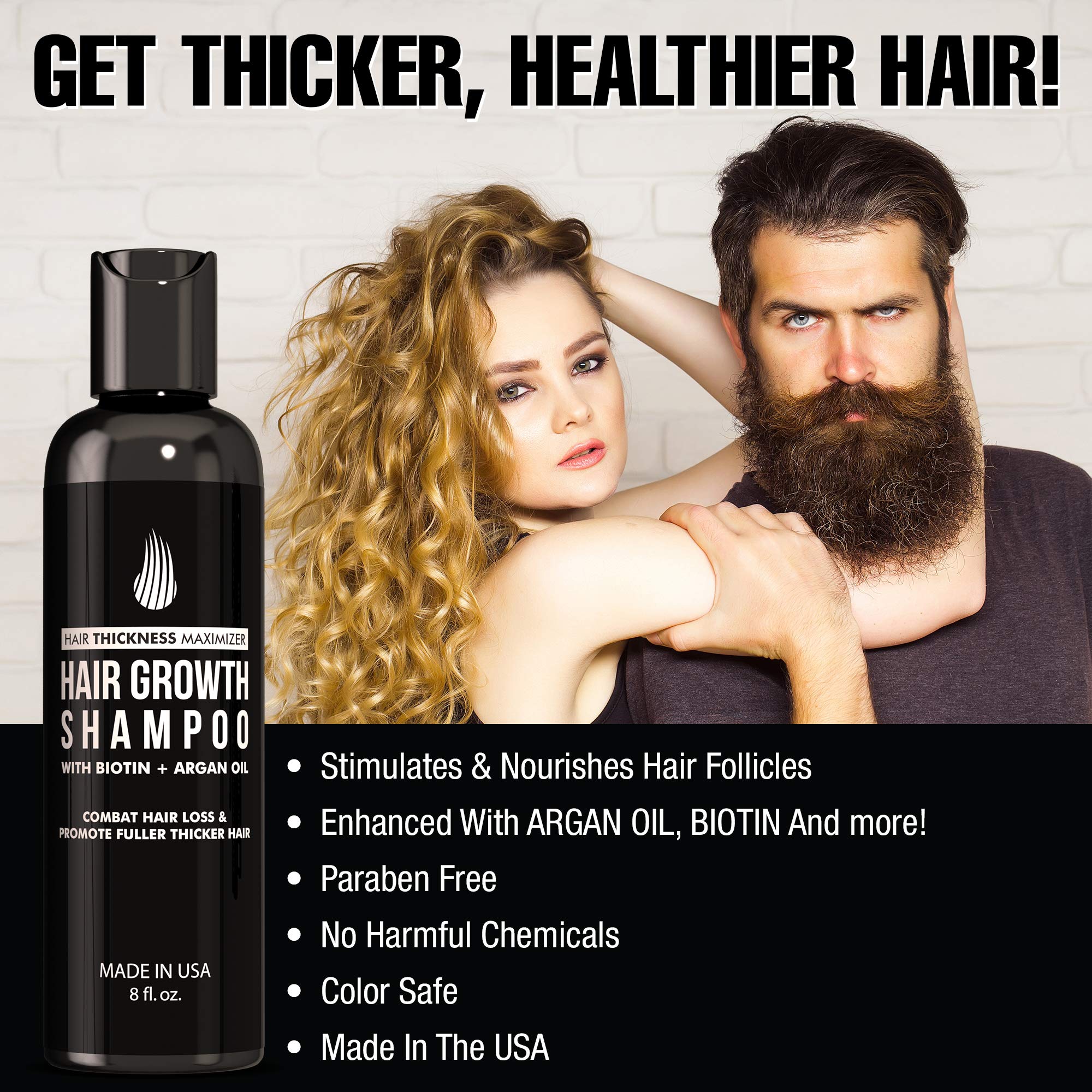 Biotin Shampoo For Thinning Hair And Hair Loss by Hair Thickness ...
