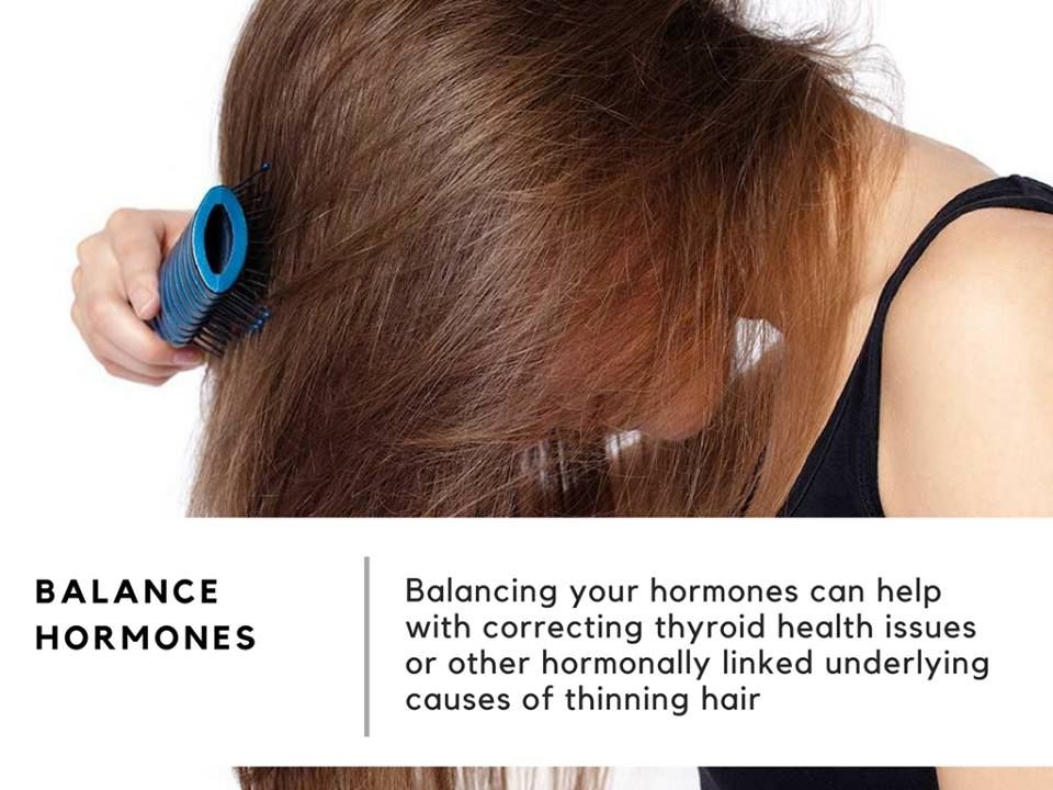 By balancing your hormones can prevent your hair from ...