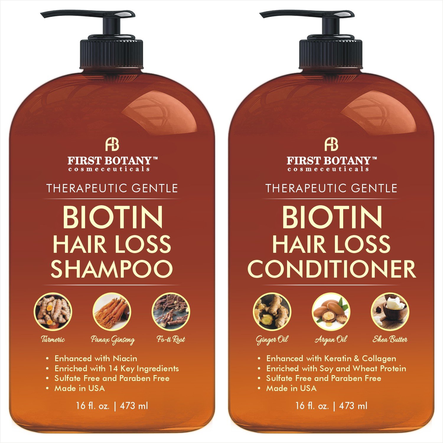 Hair Growth Shampoo Conditioner Set