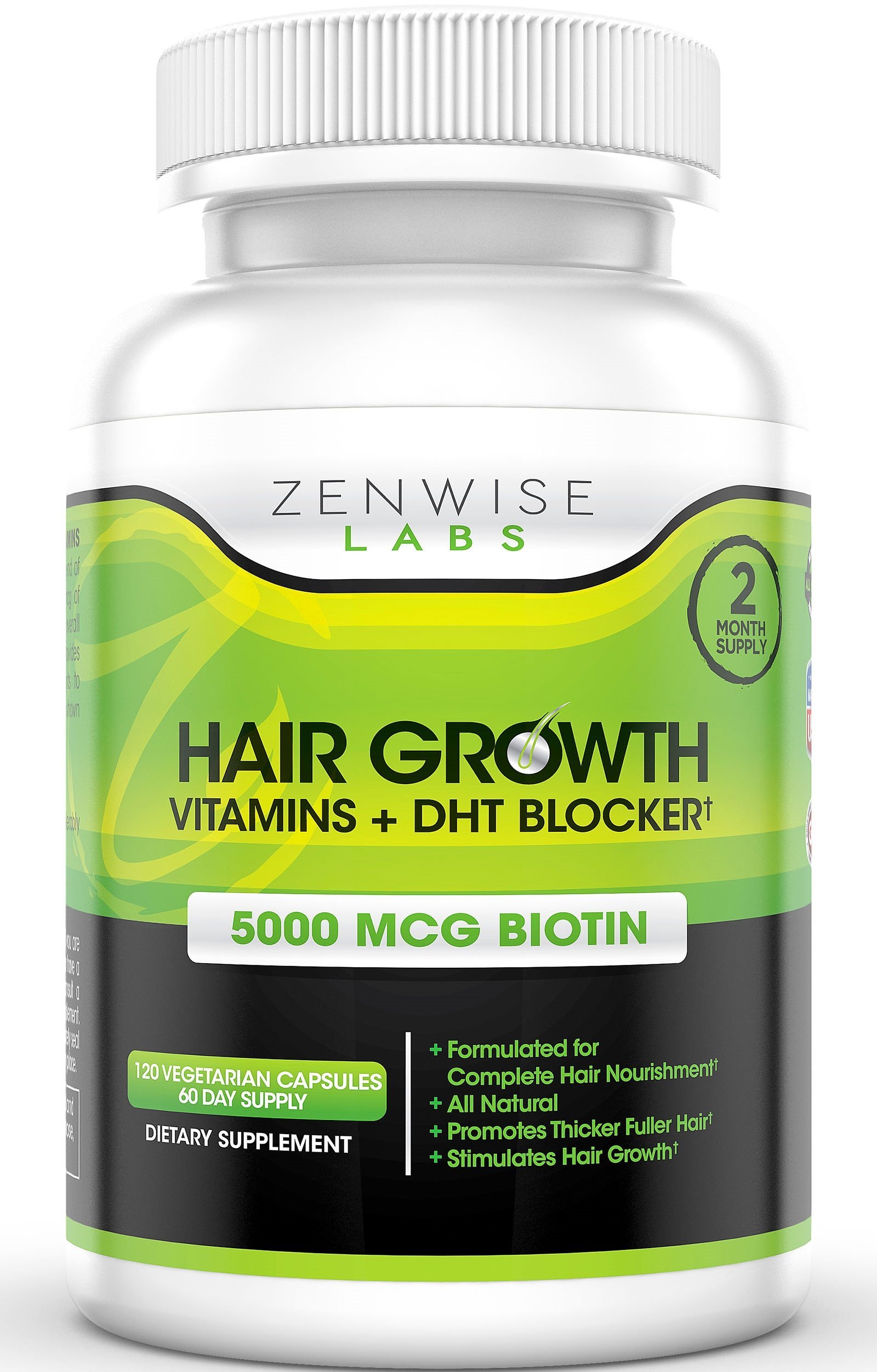Hair Growth Vitamins Supplement 5000mcg of Biotin Hair for ...