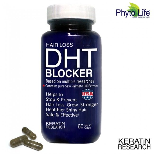 HAIR LOSS DHT BLOCKER NATURAL SUPPLEMENT WITH SAW PALMETTO ...