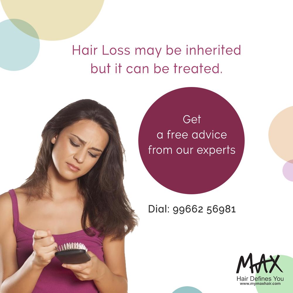 Hair Loss may be inherited but it can be treated. Get a ...