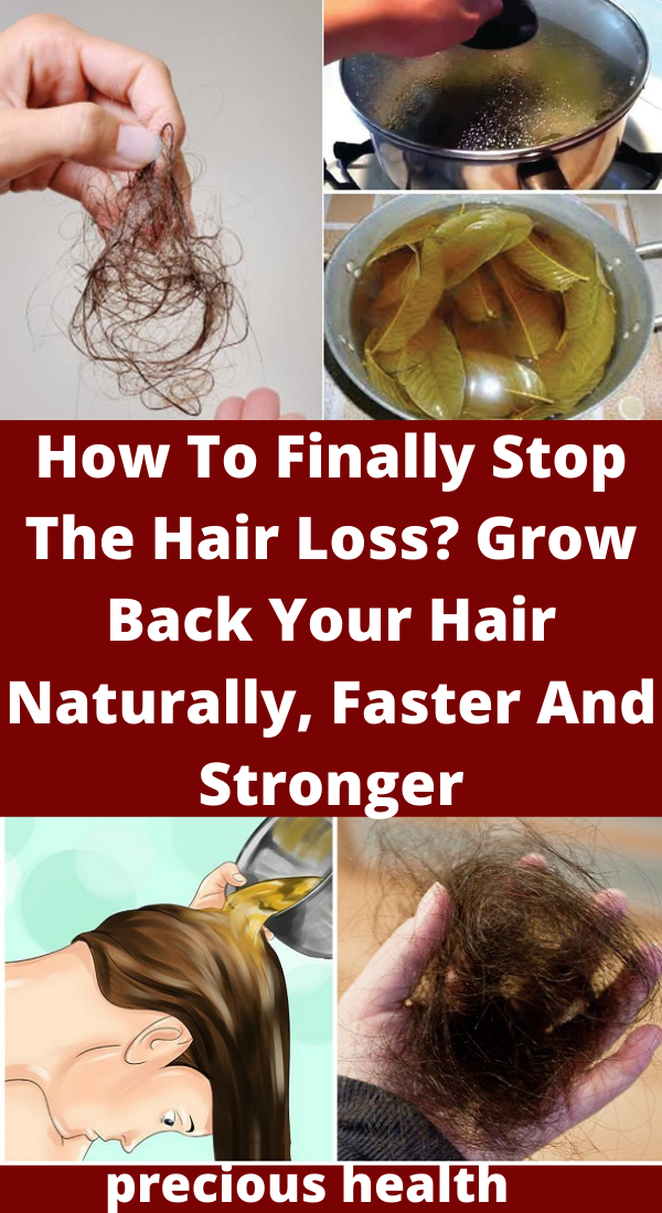 How To Finally Stop The Hair Loss? Grow Back Your Hair ...