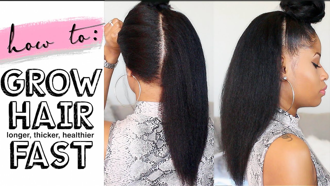 How To GROW HAIR Long, Thick &  Healthy FAST! (4 easy steps ...