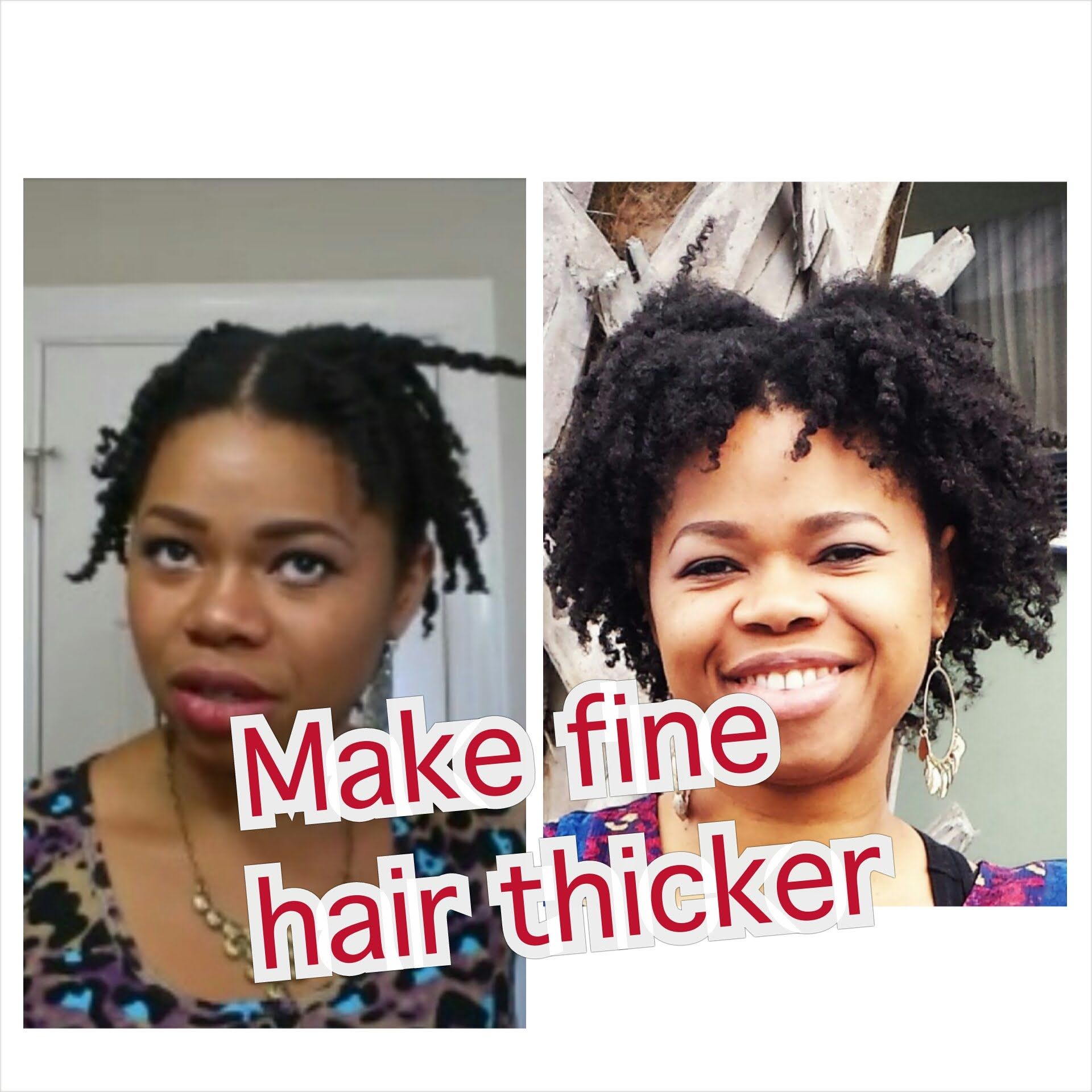 How To Make Fine (" Thin" ) Natural Hair Appear Thicker ...