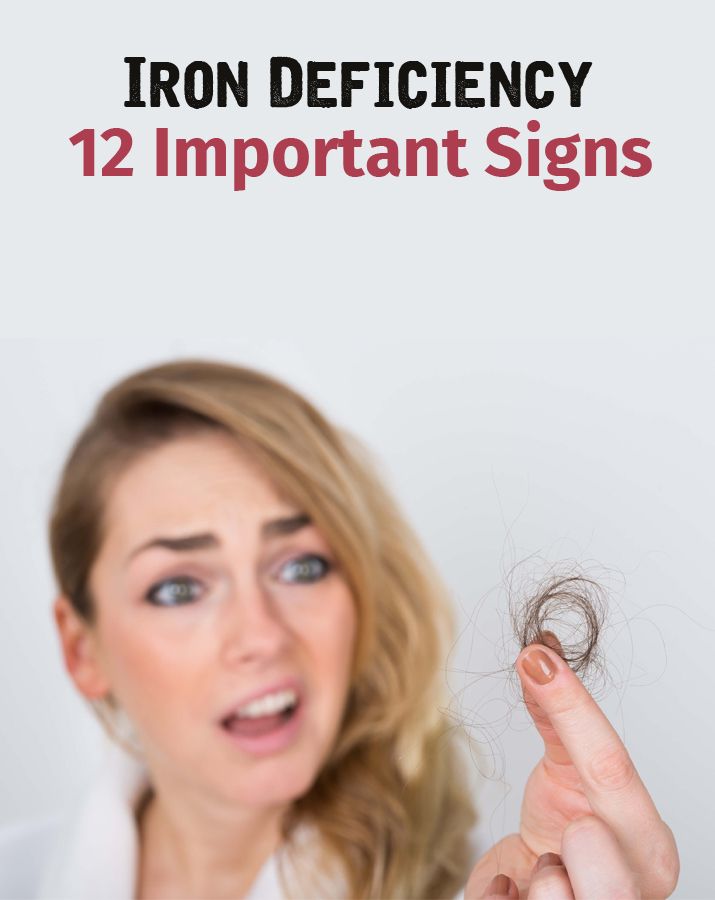 Iron deficiency 12 important signs