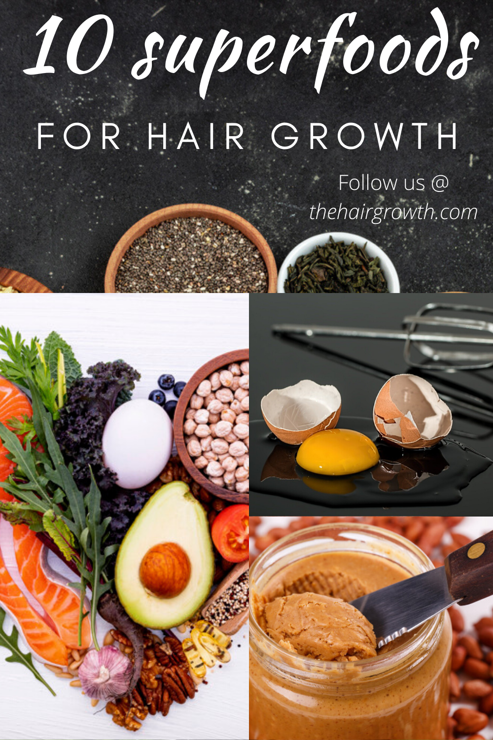 Pin on Best food for hair growth