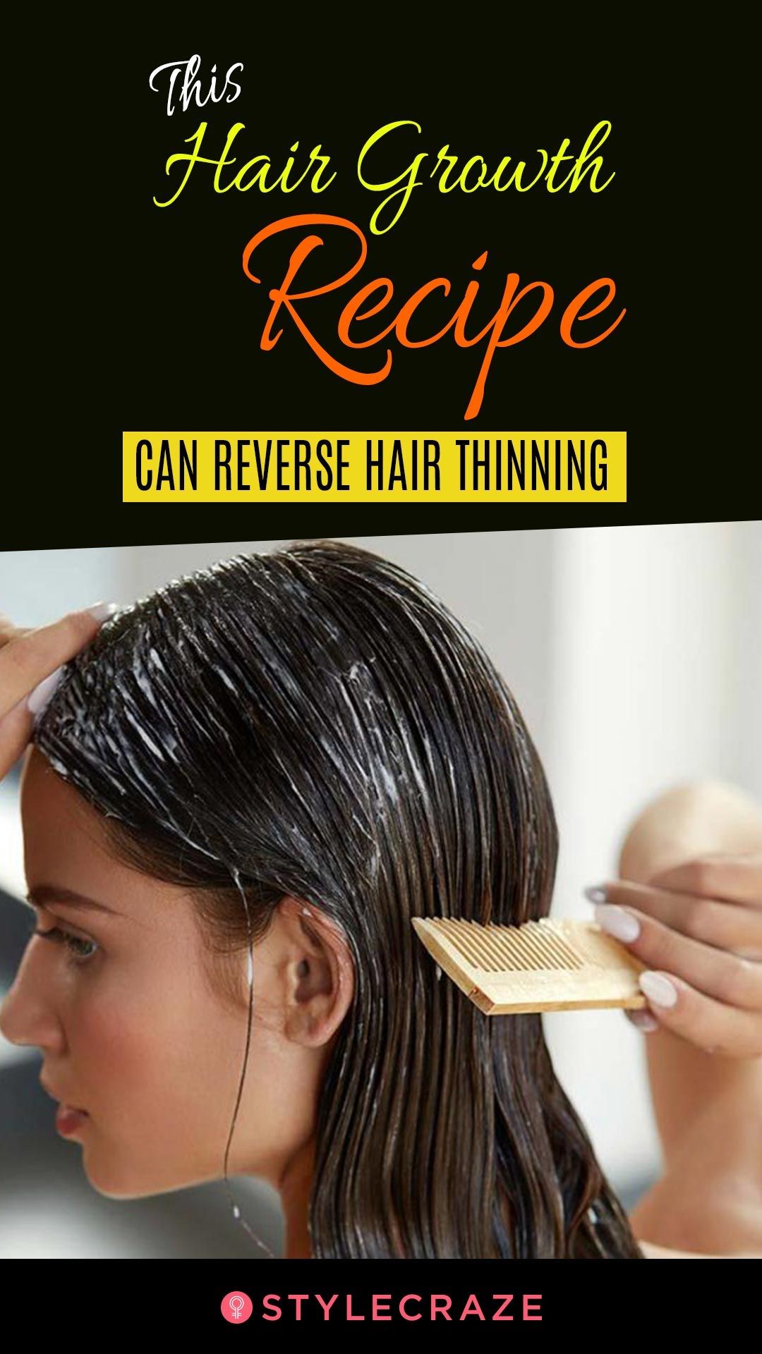 This Hair Growth Recipe Can Reverse Hair Thinning. Give It A Try  You ...