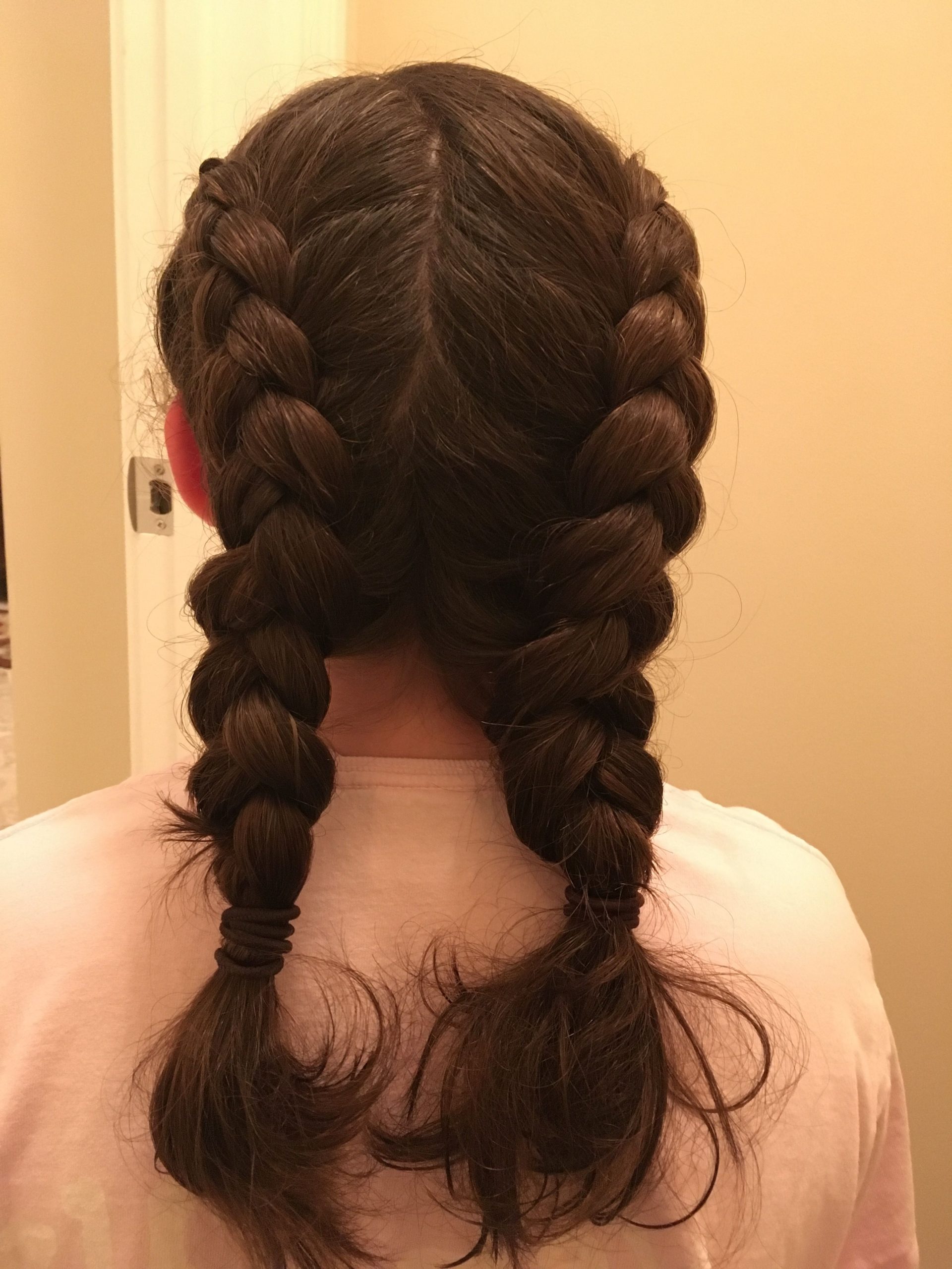 This is a double dutch braid that I did on my own hair. I ...