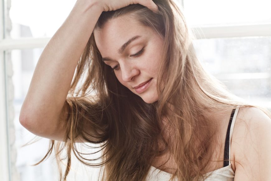 What does stress hair loss look like? Here